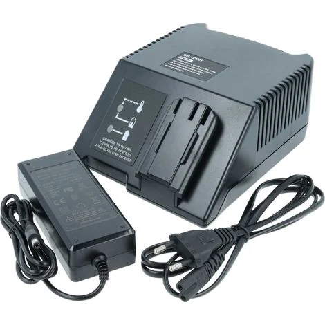 vhbw caricabatterie 7,2-24 V compatibile con AEG / Milwaukee 48-11-2200, 48-11-1970 batterie Ni-Cd, NiMH, Li-Ion di attrezzi, 120 W