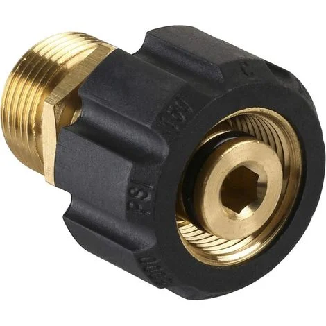 Adattatore per idropulitrice, filettatura femmina metrica M22 da 15 mm a connettore filettatura maschio M22 da 14 mm, 4500 PSI