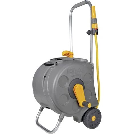 Hozelock 2416R0000 Carrello avvolgitubo 30 m 1/2 pollice 1 pz. Grigio, Giallo