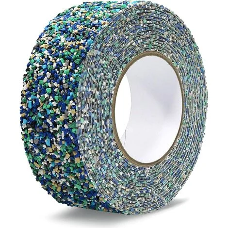 Nastro antiscivolo in gomma PET blu da 50 mm x 5 m, nastro adesivo antiscivolo, striscia di gomma antiattrito, striscia antiscivolo per scale, scale per doccia, vasche da piscina, aree umide