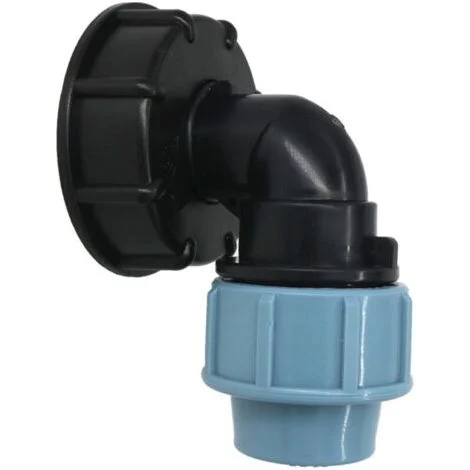 Connettore per valvola serbatoio acqua S60X6 IBC 20/25/32mm, adattatore a gomito per montaggio su fusto - 32mm
