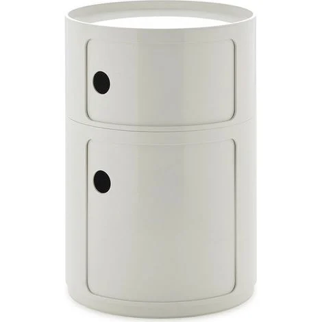 Componibile BIG 2 elementi in ABS a base tonda Bianco Kartell 0492203