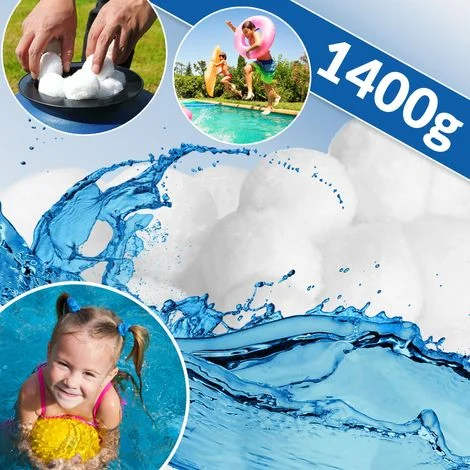 Monzana Palline filtranti filtro Balls 1400g riutilizzabili e riciclabili sistema di filtraggio sfere filtranti sostituisce 50kg di sabbia filtrante