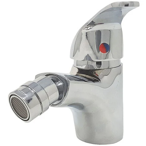 Rubinetto Bagno Bidet Miscelatore Grigio Silver Testa Mobile Cromato Basic 8406