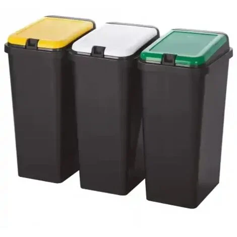 PATTUMIERA RACCOLTA DIFFERENZIATA SET 'BIDO'' 45 lt. cm 29 x 39 x 64,2