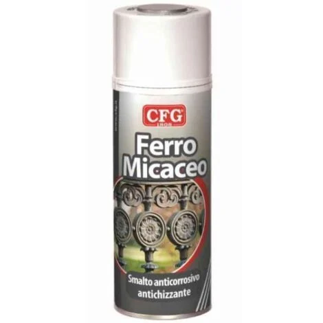 Smalto vernice spray per ferro cfg ferro micaceo, colore grafite ferro antico, 400 ml, cfg s0620