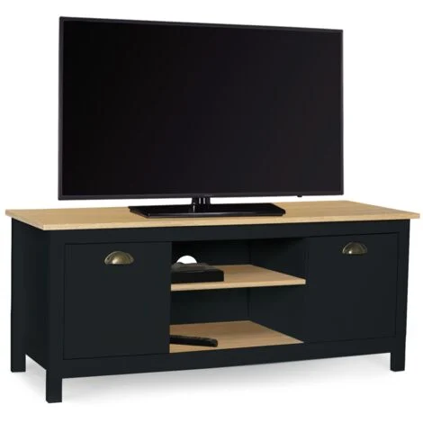 Porta TV vintage ISIS in legno e nero