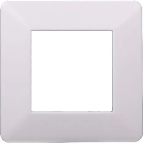 Placca compatibile Vimar Plana 2 moduli plastica colore bianco Ettroit EV83201