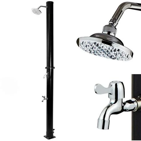 Doccia Solare Giardino Piscina Esterno 20Lt Lava Piedi Miscelatore Campeggio