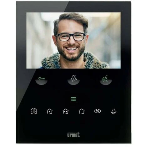 Videocitofono con Wi-Fi VOG5W del sistema 2Voice Nero Urmet 1760/15