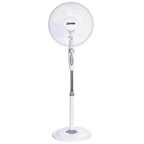 Ventilatore da Pavimento Piantana terra Silenzioso Potente ZEPHIR PBA41TM Timer 45W 3 VELOC