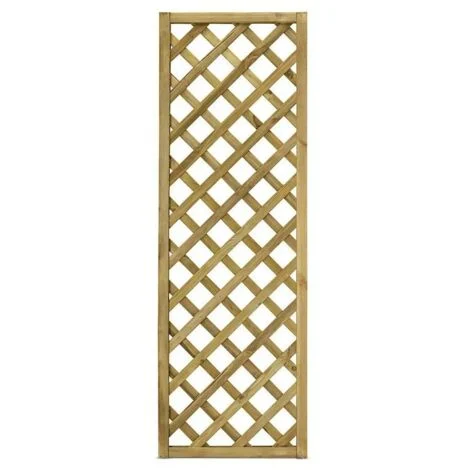 Grigliato in legno a Maglia Diagonale Gaia 60x180 Cm Color Naturale impregnato in autoclave