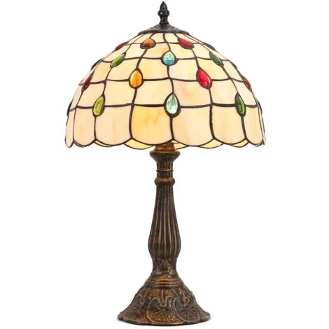 Lampada da tavolo "Rafa" ispirazione "Tiffany" - Ø 30 cm
