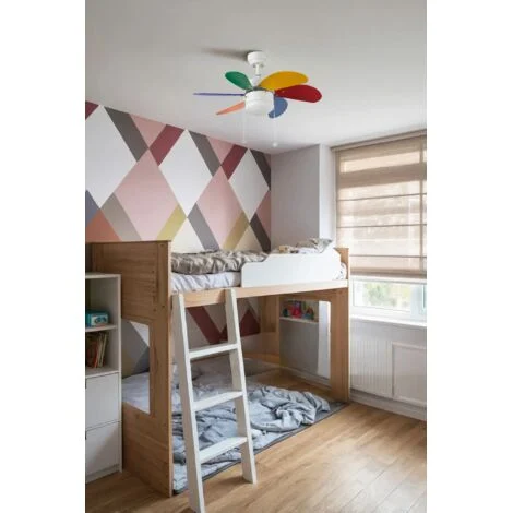 PALAO, Ventilatore con Luce, Faro Barcelona