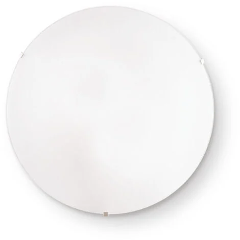 Plafoniera Moderna Simply Vetro Bianco 2 Luci E27