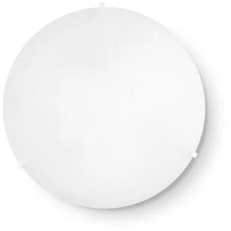Plafoniera Moderna Simply Vetro Bianco 3 Luci E27