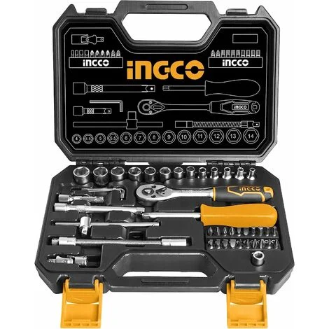 VALIGETTA BUSSOLE SET 45 PZ DA 1/4 - HKTS14451 INGCO