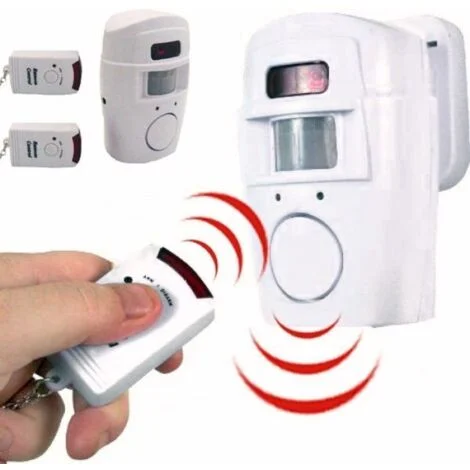 ANTIFURTO ALLARME CON SENSORE SIRENA 105 DB 2 TELECOMANDI CASA UFFICIO NEGOZIO