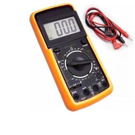 MULTIMETRO DIGITALE TESTER PROFESSIONALECON CAVI e GUSCIO