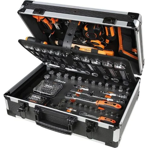 Beta Trolley Attrezzi, Valigia Porta Utensili Con Assortimento di 163 Utensili