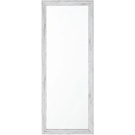 Specchio da parete in colore bianco 50 x 130 cm Benon