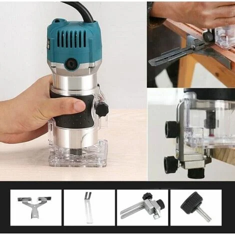 Fresatrice Verticale Elettrica 710W 6MM Rifilatore fresa X Legno Trimmer