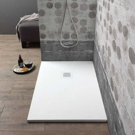 Piatto Doccia Riducibile 90X70 Bianco Effetto PietraMuse