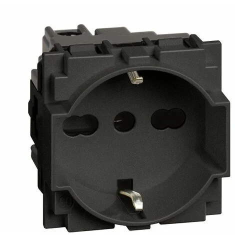 BTicino Living NOW Presa nera 2P+T 10/16A 250Vac Unel Schuko - KG4140A16