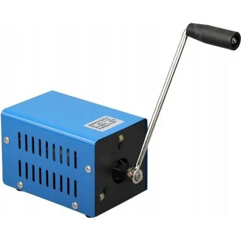 Generatore a manovella ad alta potenza, generatore dinamotore di emergenza con ricarica USB per attività di campeggio all'aperto, manovella portatile