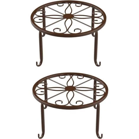 Portacactus di metallo a 2 parti, supporto per piante, sostegno per piante, treppiede di metallo per piante, adatto per uffici e balconi, per collocare cactus (Bronzo)