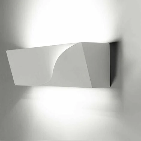 Applique In Gesso Lampada Da Parete Porta Lampadina G9 Verniciabile Gse78