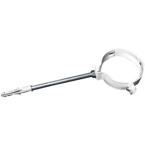 COLLARE PER FISSAGGIO DI TUBI FUMO VERNICIATO BIANCO Diam. 100