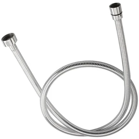 Flessibile doccia con piattella cromata cm 120 cromo