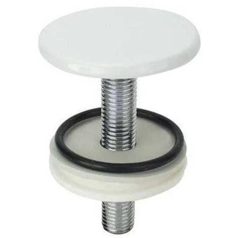 2 x TAPPO COPRI FORO BIANCO PER BIDET LAVABO LAVELLO COPPIA TAPPI COPRIFORO