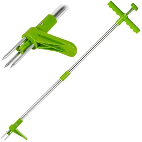 GEEZY Estrattore Manuale in Acciaio per Rimuovere Le Erbacce e Le Radici delle Erbacce, Strumento Manuale da Giardino