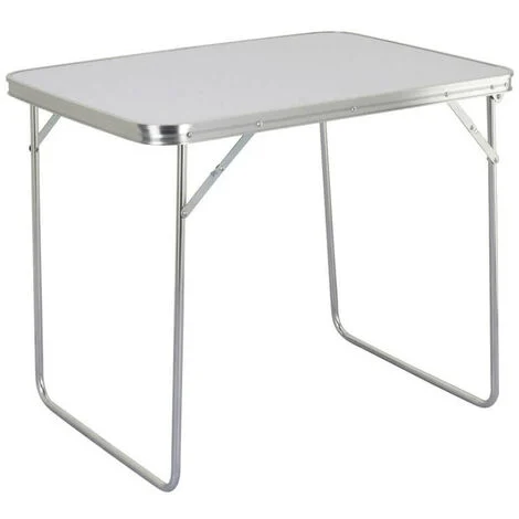 Tavolino pieghevole da esterno 80x60 cm con struttura in acciaio