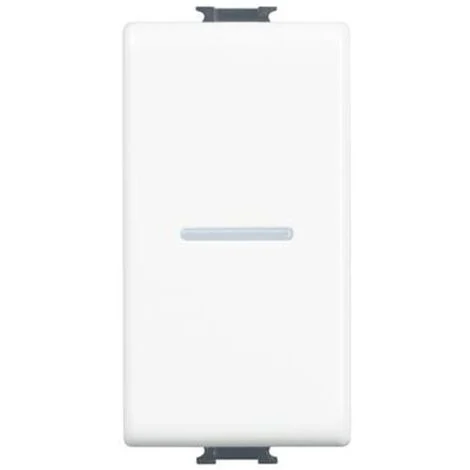 Bticino matix - pulsante ax 1p no 10a 1m bianco am5055n