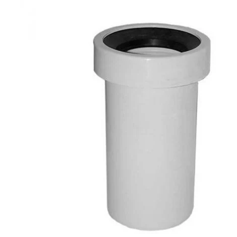 MANICOTTO WC DIRITTO PROLUNGA SCARICO VASO CON GUARNIZIONE DIAM.90X250 MM
