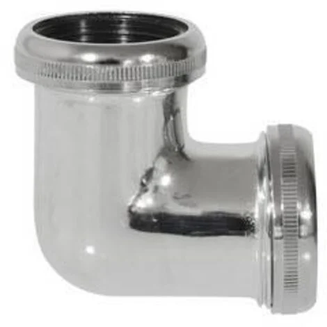 RACCORDO 90° CROMATO CON DUE GHIERE 11/4 x 32 Ghidini