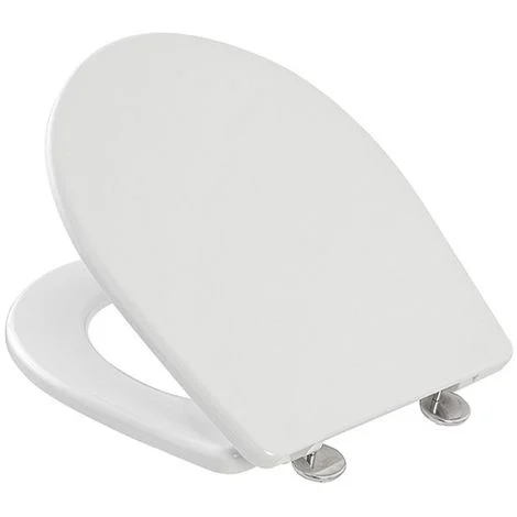 Copriwater compatibile vaso Globo serie Arianna in termoindurente bianco