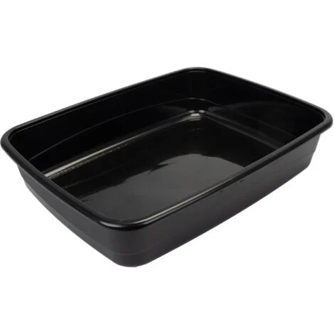 lettiera toilette gatto aperta ferplast "nip 30" nero 49,5x64,5x14,5 cm