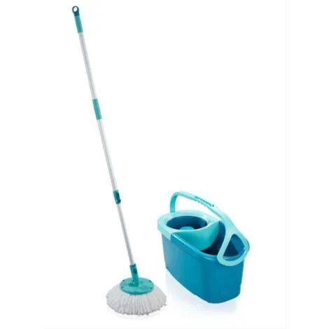 Lavapavimenti Leifheit Set Clean Twist Rotation Ergo con Secchio e Strizzatura