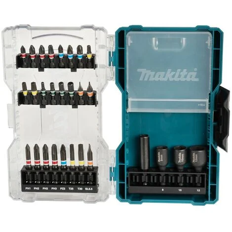Set di 28 accessori Makita per l'avvitamento E-07048