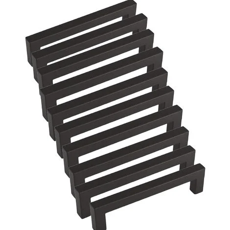 Maniglia per mobili da cucina nera da 10 pezzi Maniglia da cucina Maniglia per mobili nera da 128 mm in acciaio inossidabile per porta dell'armadio da cucina