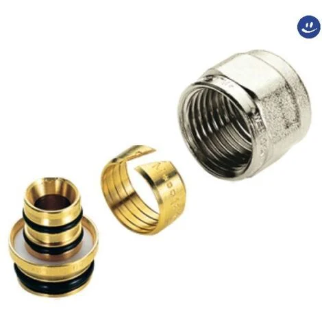 Adattatore in ottone cromato per tubo multistrato 3/4 ø16 TIEMME