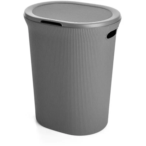 Cesto portabiancheria grigio antracite capacità 40 lt