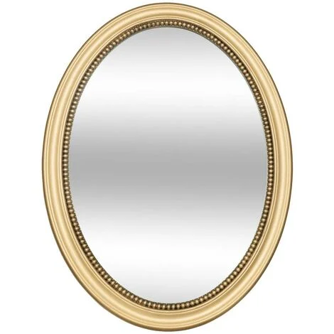 Specchio sagomato rotondo victoria 53x40cm oro - Atmosphera créateur d'intérieur
