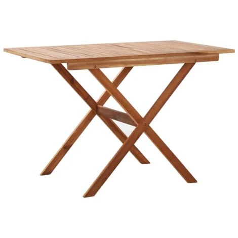 vidaXL Tavolo da Giardino 110x67x74 cm in Legno Massello di