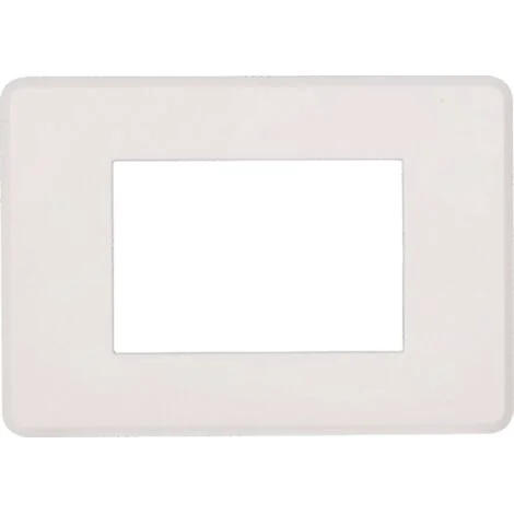 ETTROIT AN87301 Placca Slim Sottile 3P Serie Moon Colore Bianco Compatibile Con Bticino Axolute Air