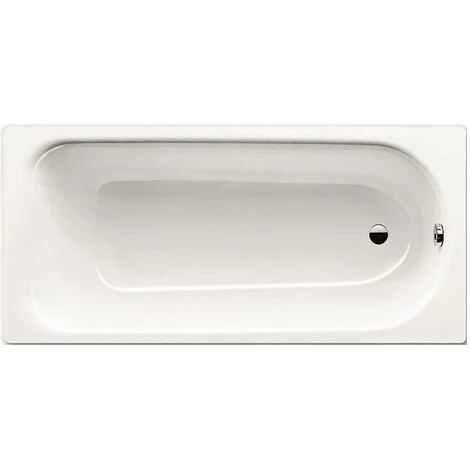 Kaldewei Eurowa Vasca dritta con piedini 170 x 70 cm in acciaio smaltato, bianco alpino (119800010001-SET)
